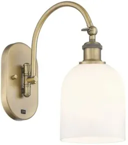 Gloss White / Brushed Brass color