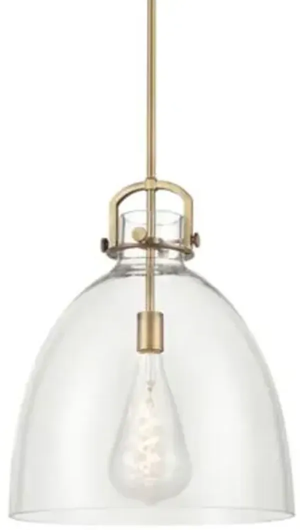 Preston Arched Frame Glass Dome Pendant
