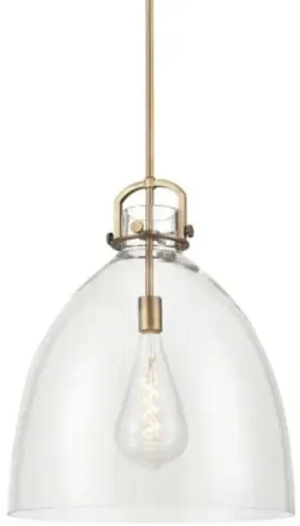 Preston Arched Frame Glass Dome Pendant