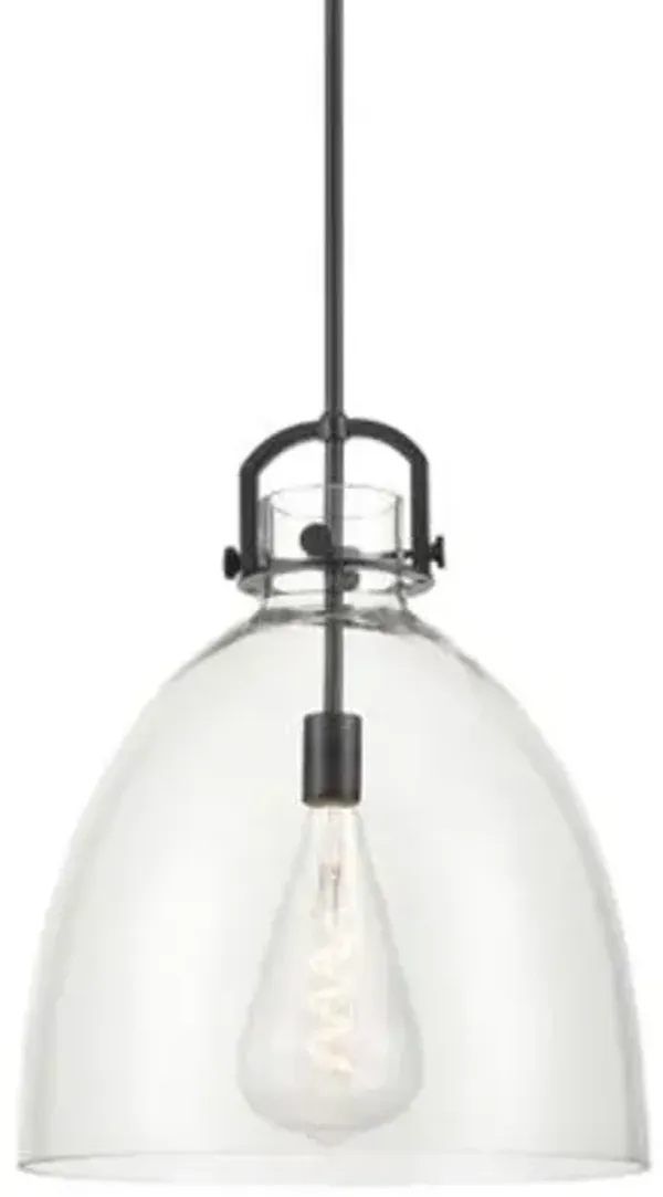 Preston Arched Frame Glass Dome Pendant