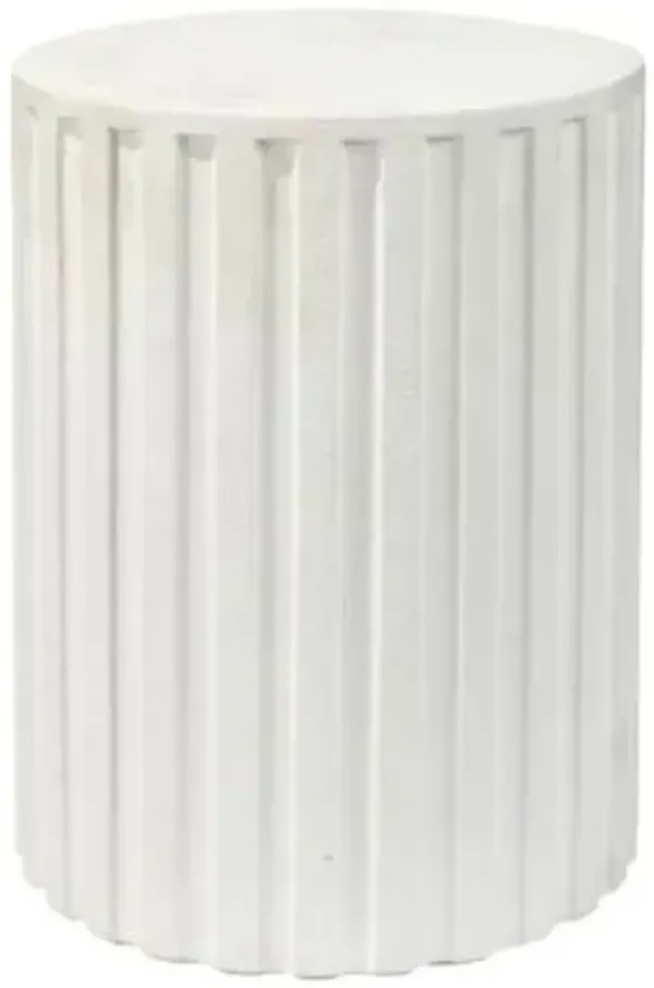 Fluted Column Side Table