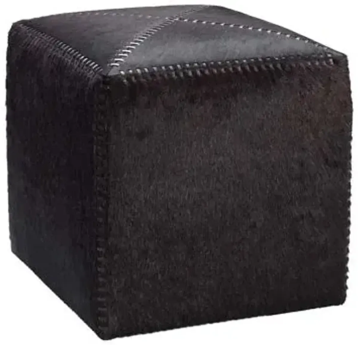 Hair on Hide Ottoman