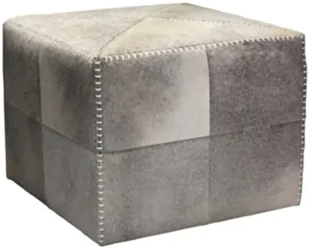 Hair on Hide Ottoman