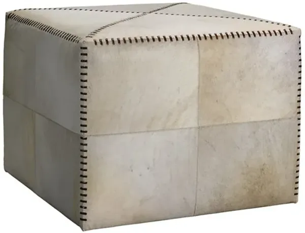 Hair on Hide Ottoman