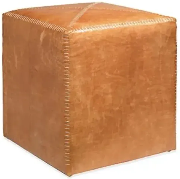 Leather Ottoman