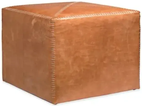 Leather Ottoman