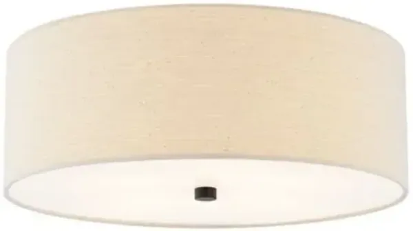 Textile Classic Drum Flushmount