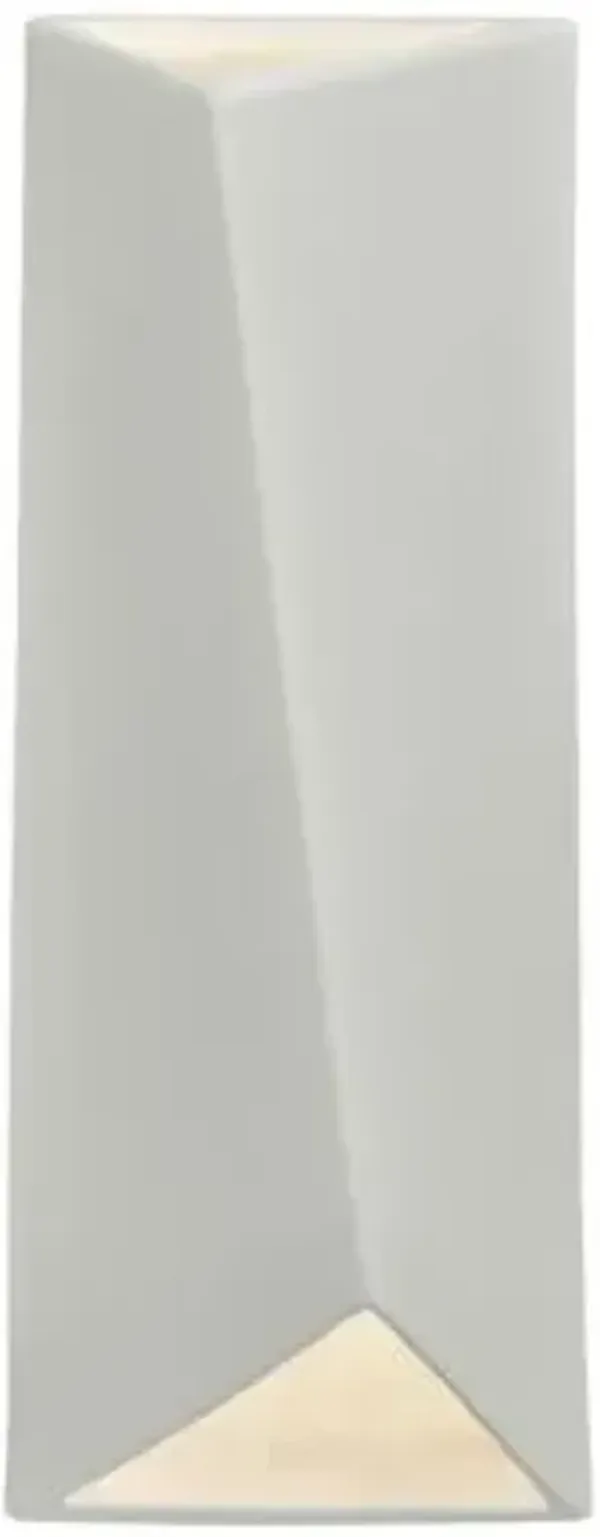 Ambiance Diagonal Rectangle Open Top and Bottom LED Wall Sconce