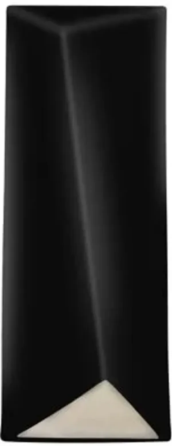 Ambiance Diagonal Rectangle Closed Top Outdoor LED Wall Sconce