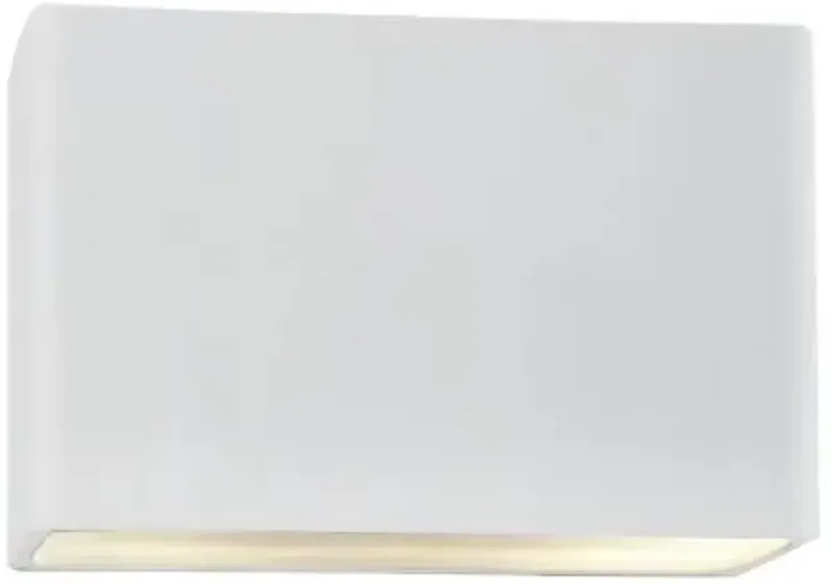 Ambiance Rectangular ADA Wall Sconce - Open Top & Bottom