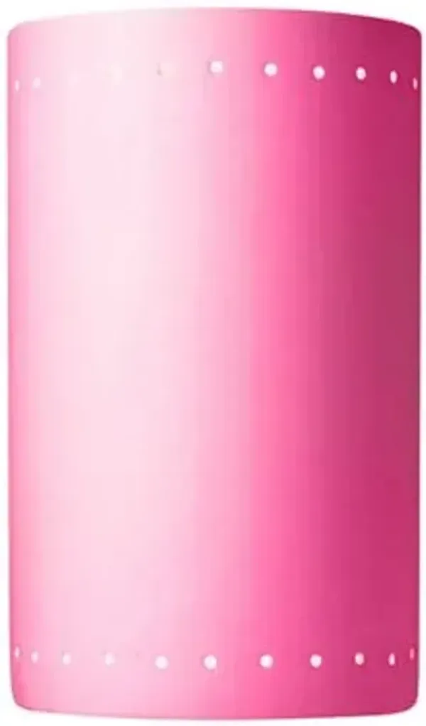 Ambiance ADA Cylinder Perforated Outdoor LED Wall Sconce