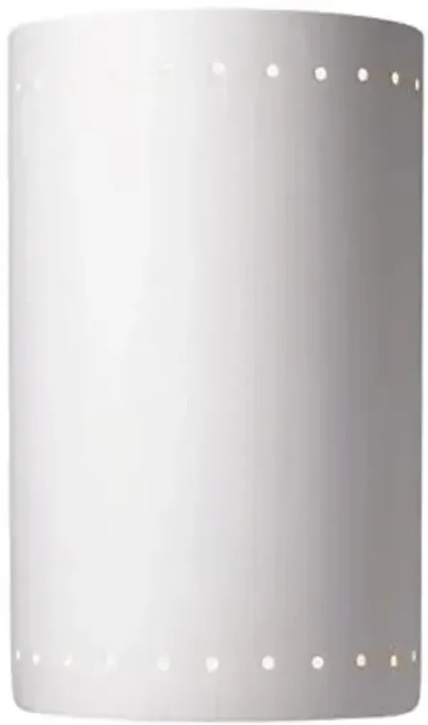 Ambiance ADA Cylinder Perforated Outdoor LED Wall Sconce