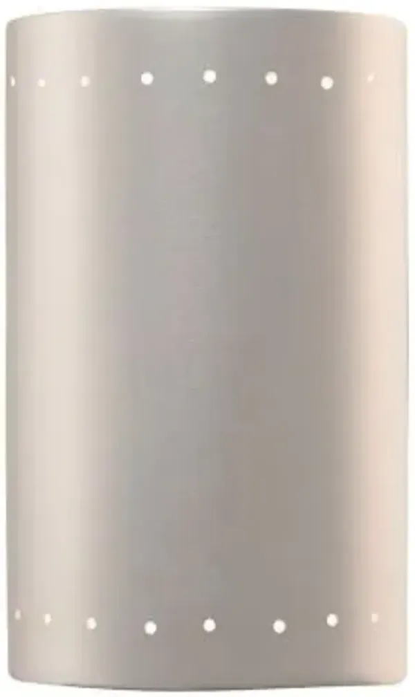 Ambiance ADA Cylinder Perforated Outdoor LED Wall Sconce - Open Top & Bottom