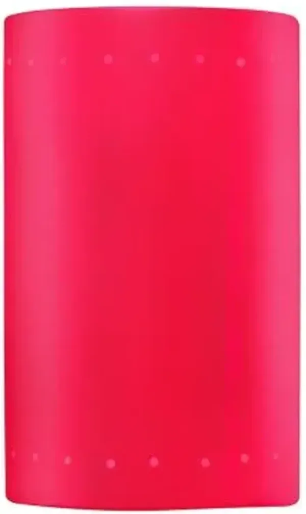 Ambiance ADA Cylinder Perforated Outdoor LED Wall Sconce - Open Top & Bottom