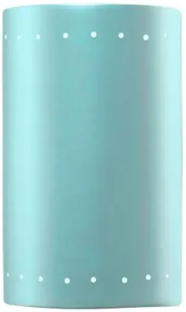 Ambiance ADA Cylinder Perforated Outdoor LED Wall Sconce - Open Top & Bottom