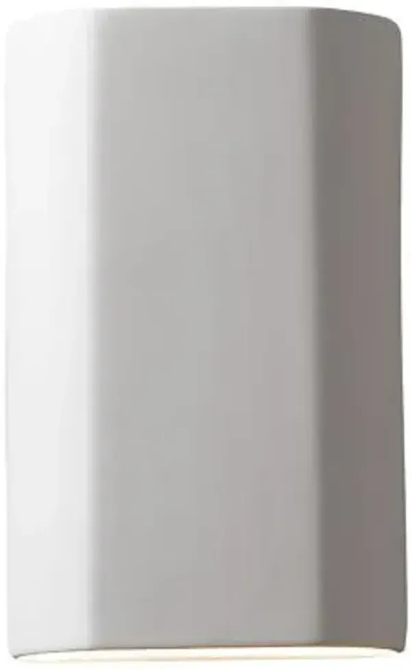 Ambiance ADA Flat Cylinder LED Outdoor Wall Sconce - Open Top & Bottom