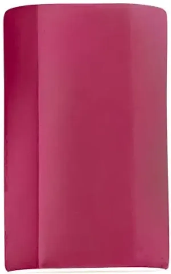 Ambiance ADA Flat Cylinder LED Outdoor Wall Sconce - Open Top & Bottom