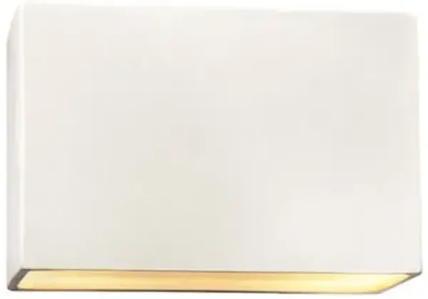 Ambiance ADA Rectangular LED Outdoor Wall Sconce - Open Top & Bottom