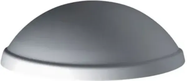 Rimmed Quarter Sphere Outdoor Wall Sconce