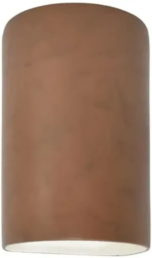 Ambiance Cylinder Outdoor LED Wall Sconce - Open Top & Bottom