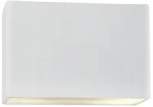 Ambiance ADA Rectangular LED Outdoor Wall Sconce - Open Top & Bottom