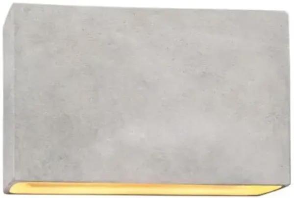 Ambiance Rectangle ADA Wall Sconce - Open Top & Bottom