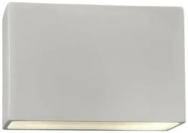 Ambiance Rectangle ADA Wall Sconce - Open Top & Bottom