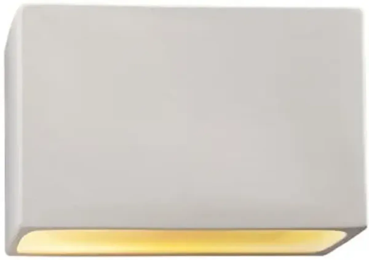 Ambiance Rectangle ADA Wall Sconce - Open Top & Bottom