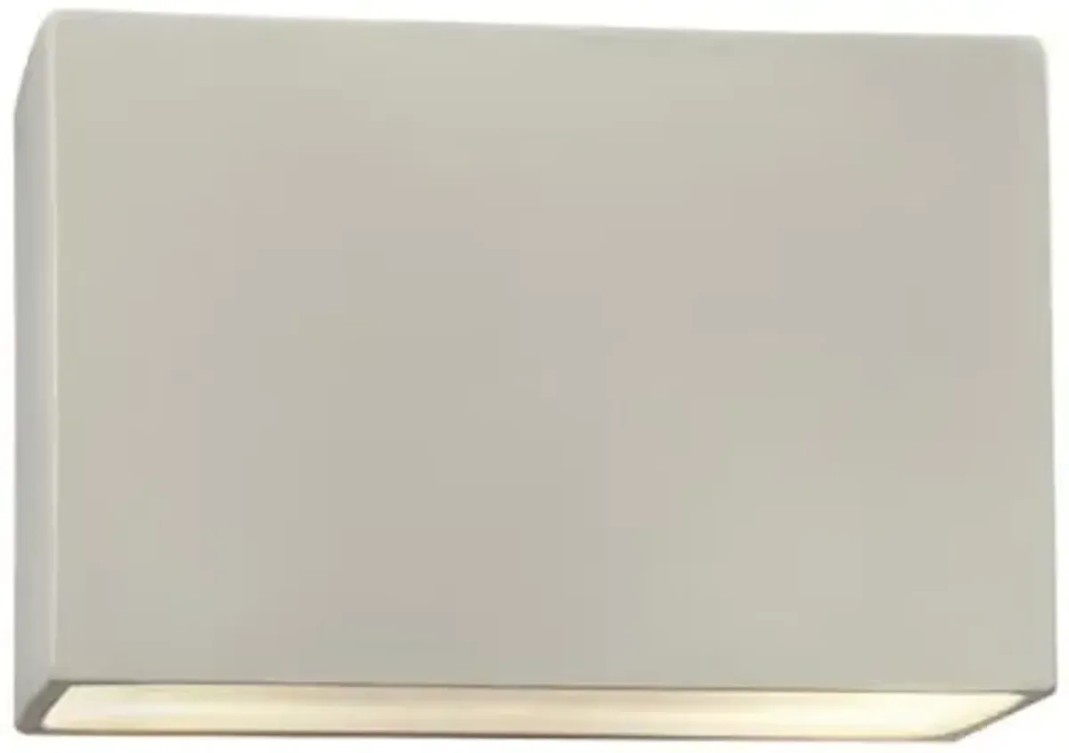 Ambiance Rectangle ADA Wall Sconce - Open Top & Bottom