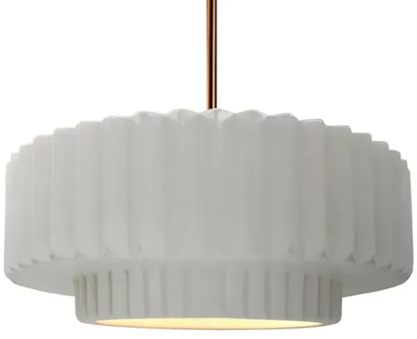 Radiance Tier Pleated Pendant