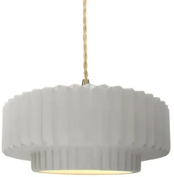Radiance Tier Pleated Pendant