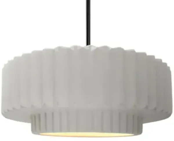 Radiance Tier Pleated Pendant