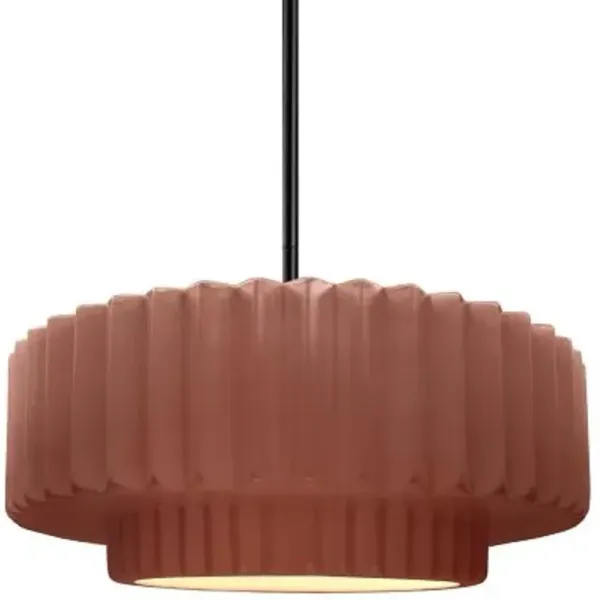 Radiance Tier Pleated Pendant