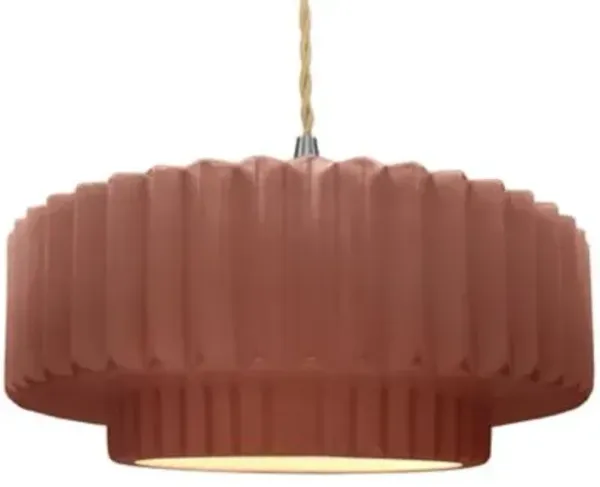 Radiance Tier Pleated Pendant