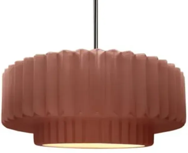 Radiance Tier Pleated Pendant