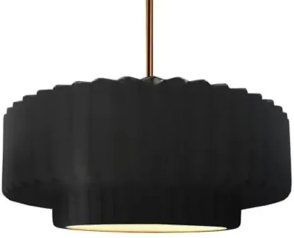 Radiance Tier Pleated Pendant
