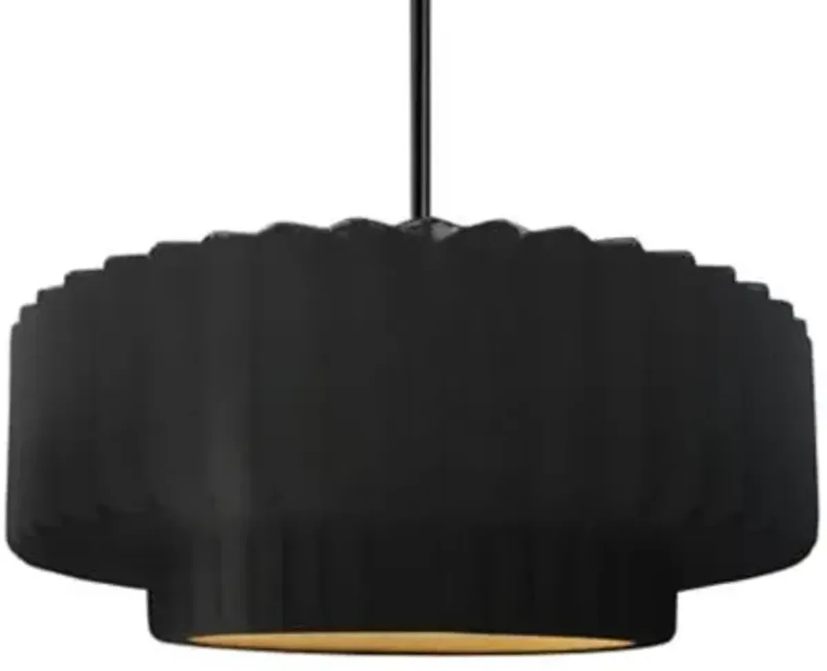Radiance Tier Pleated Pendant