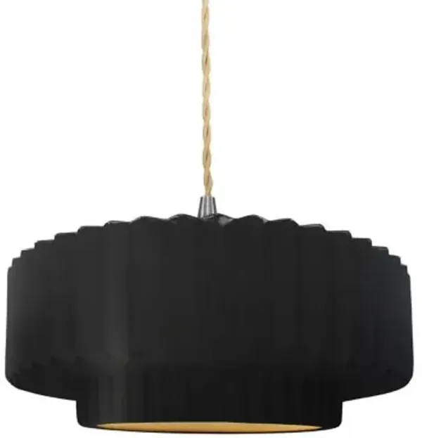 Radiance Tier Pleated Pendant