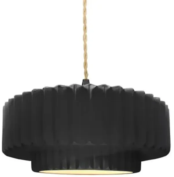 Radiance Tier Pleated Pendant