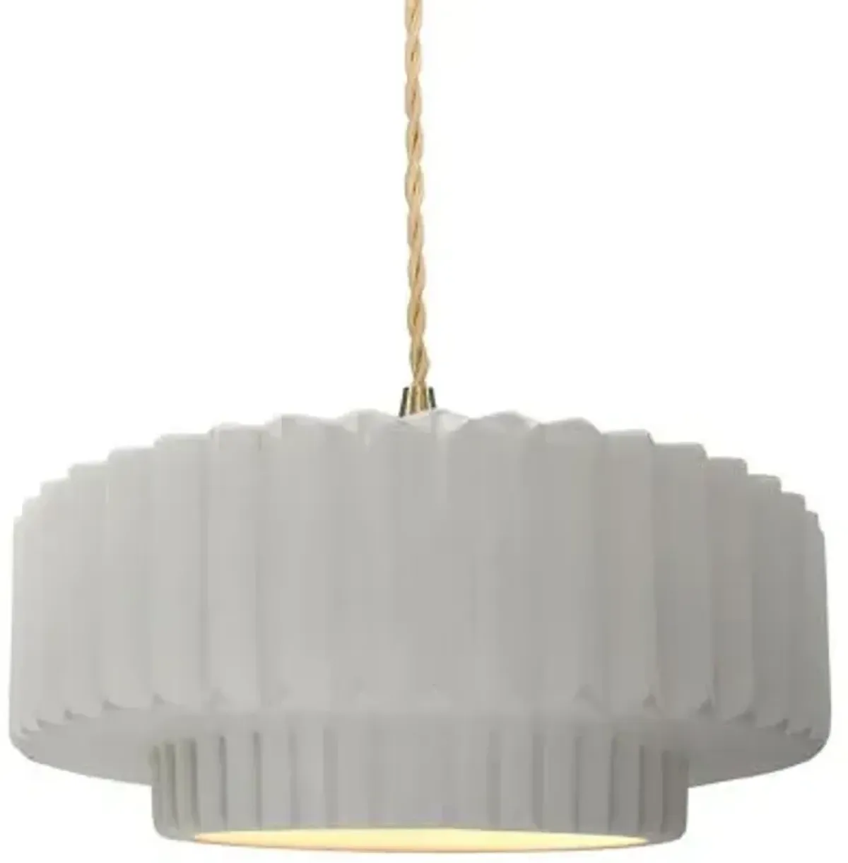 Radiance Tier Pleated Pendant
