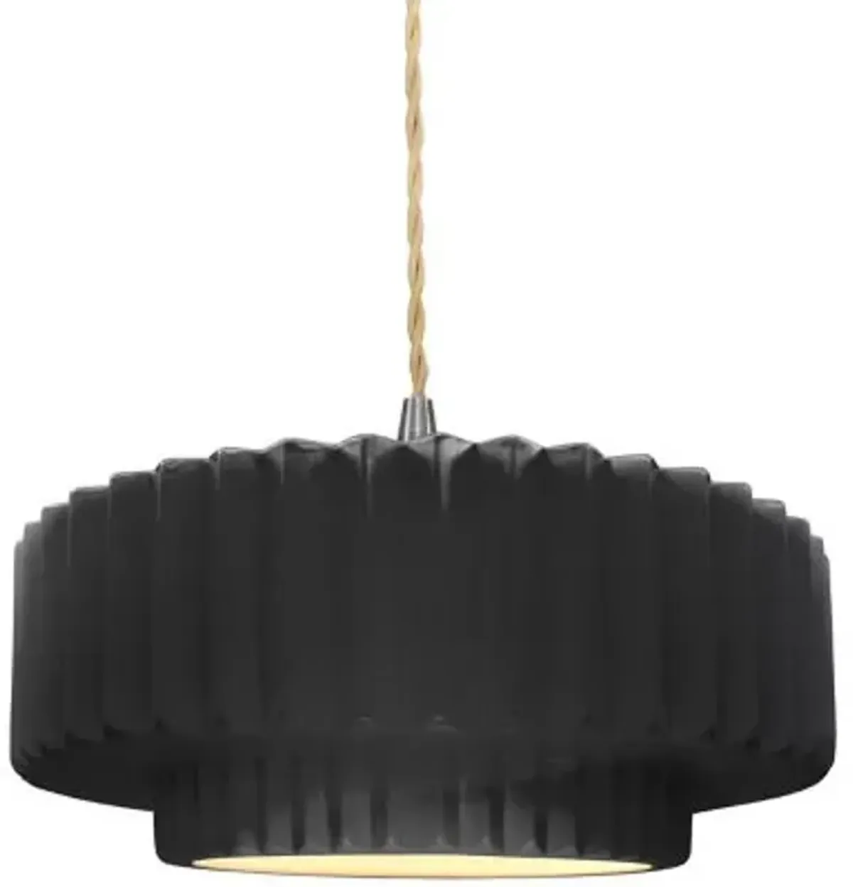Radiance Tier Pleated Pendant