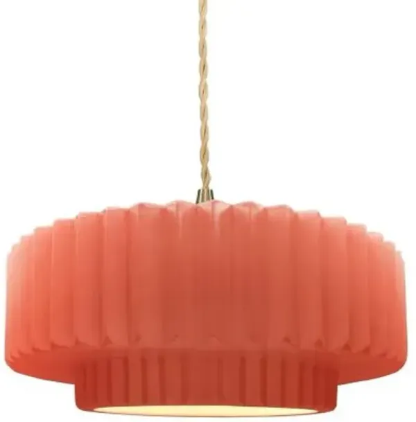 Radiance Tier Pleated Pendant