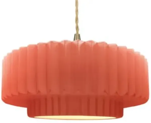 Radiance Tier Pleated Pendant