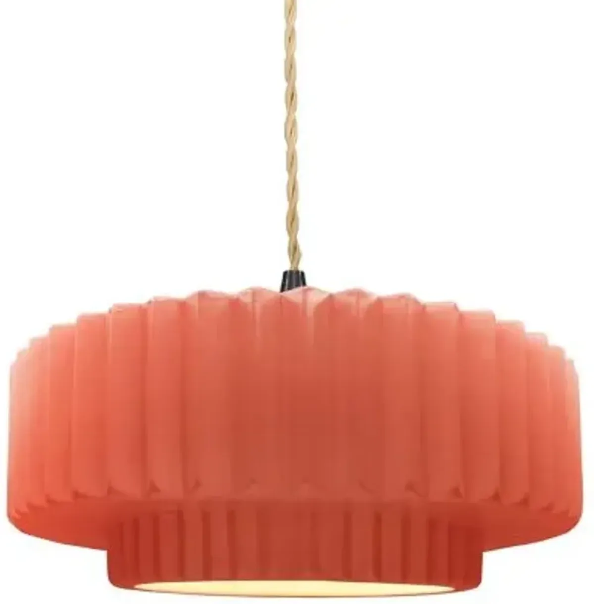 Radiance Tier Pleated Pendant