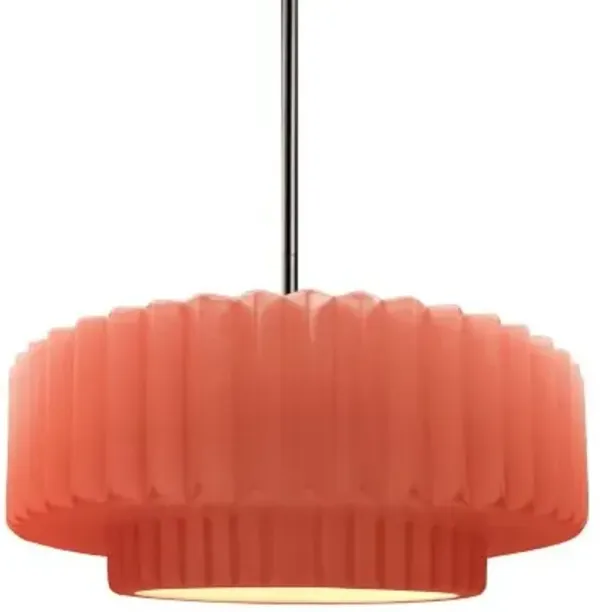 Radiance Tier Pleated Pendant