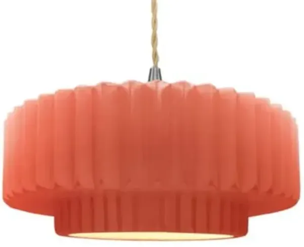 Radiance Tier Pleated Pendant