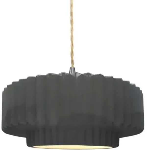 Radiance Tier Pleated Pendant