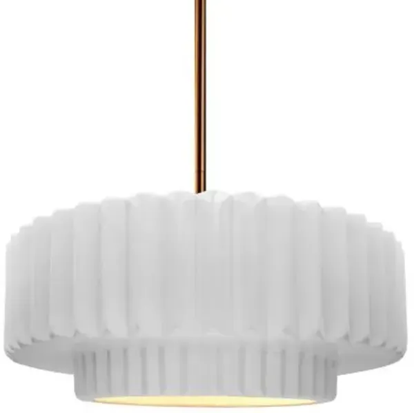 Radiance Tier Pleated Pendant