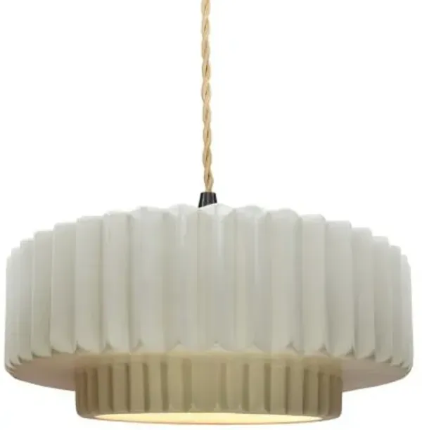 Radiance Tier Pleated Pendant