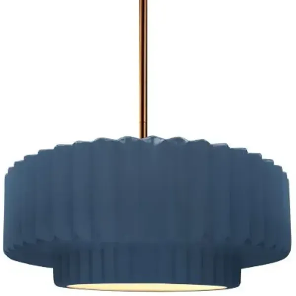 Radiance Tier Pleated Pendant